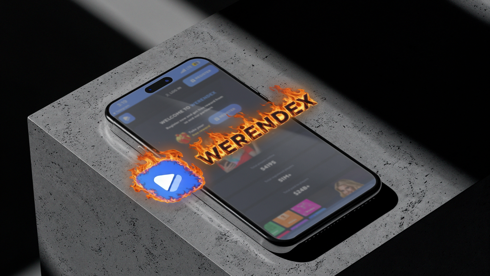 Cassino falso exposto: WERENDEX